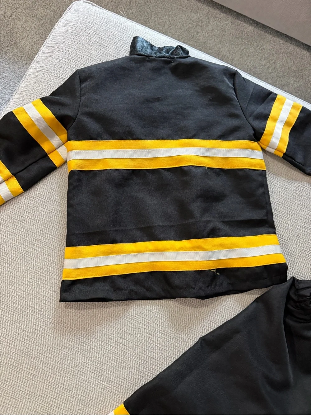 Pottery barn kid costume 3t Black and Yellow Firefighter